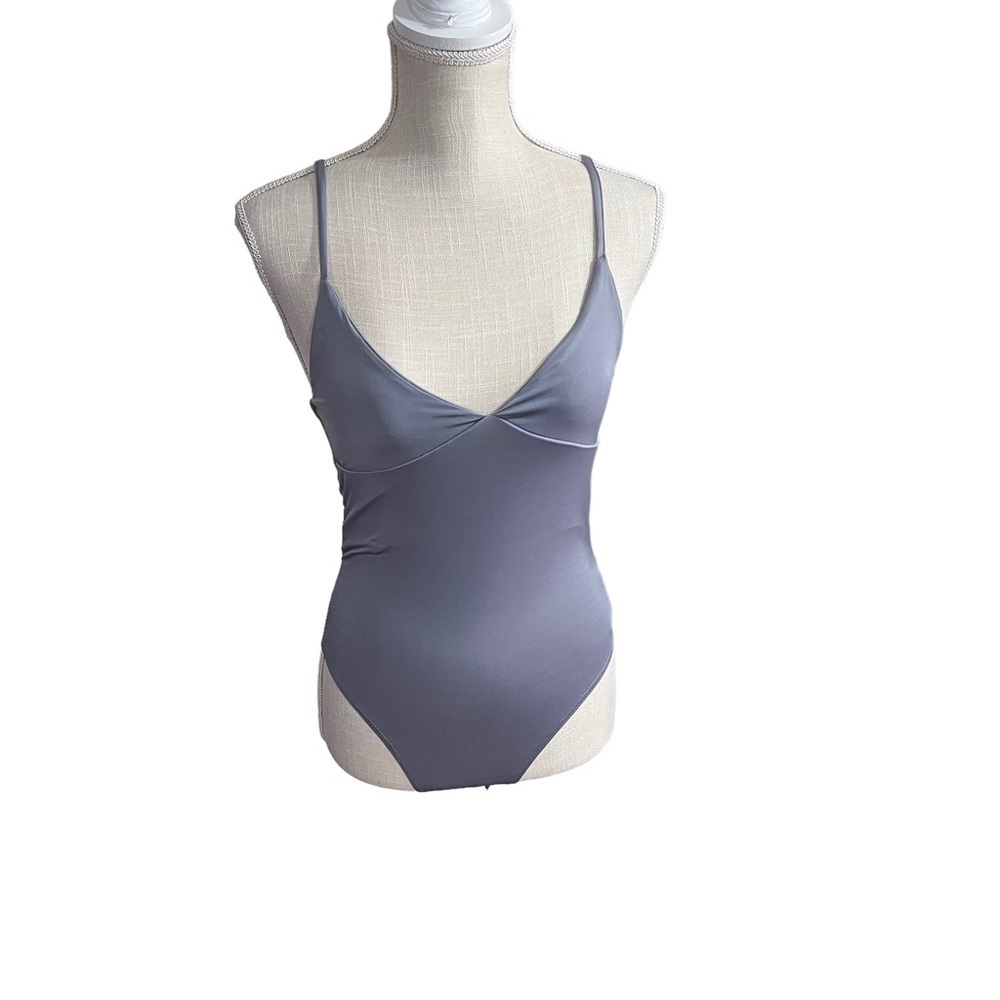 Missguided Petite Seam Free Strappy Bodysuit Women Charcoal Sz 6P Sleeveless NWT